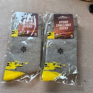 Gray and Yellow Hydro Challenge Socks